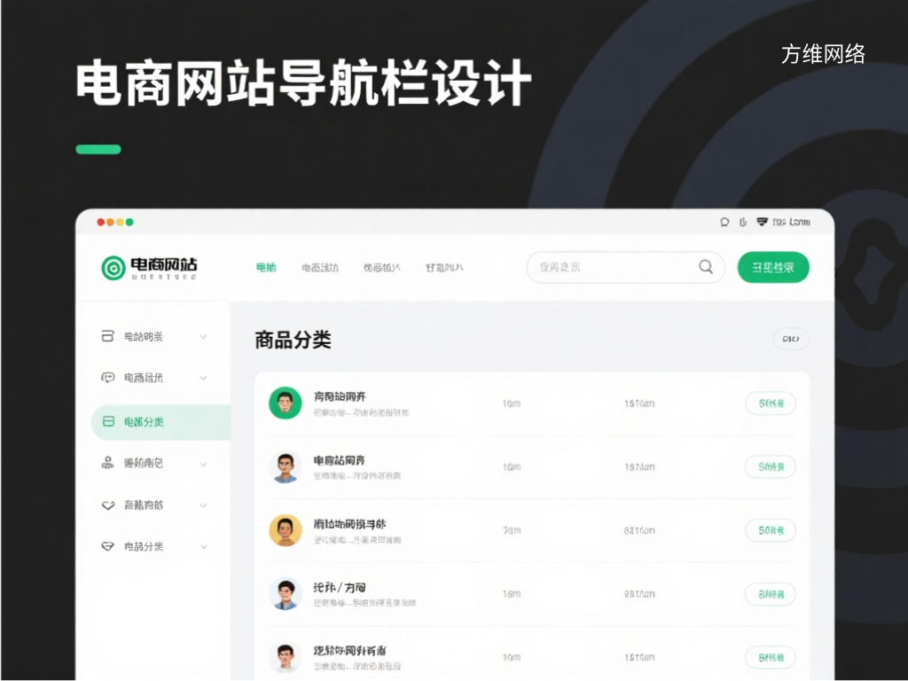 简洁明了的导航设计