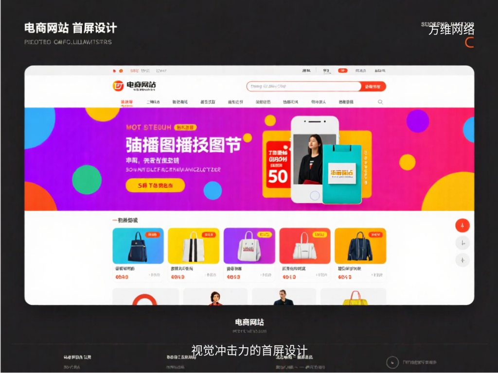 视觉冲击力的首屏设计